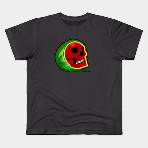 Three Watermelons Win! Kids T-Shirt by Harley Warren